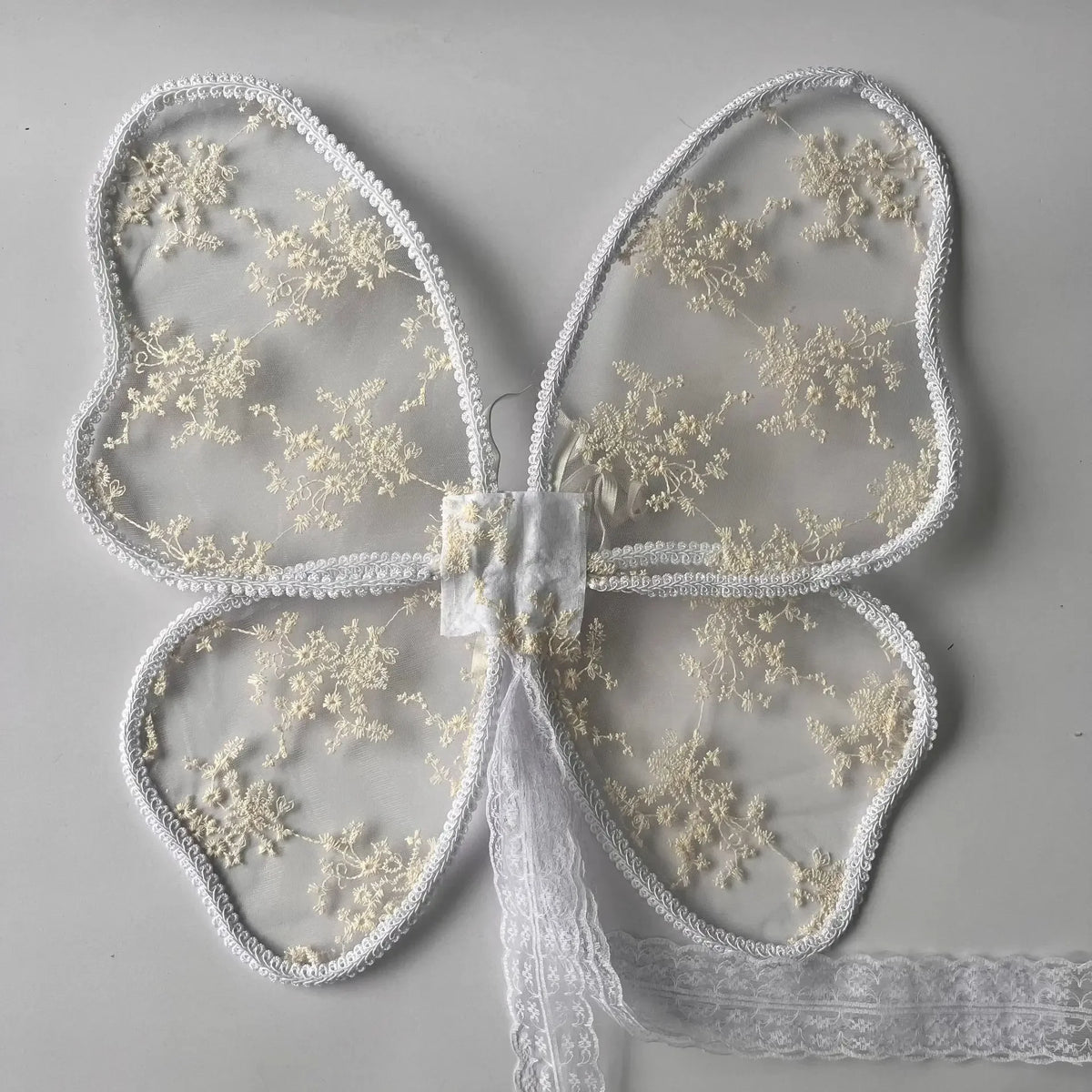 Vintage Velvet Butterfly Wings Forest Photography Props for Children's Birthday and Christmas Celebration