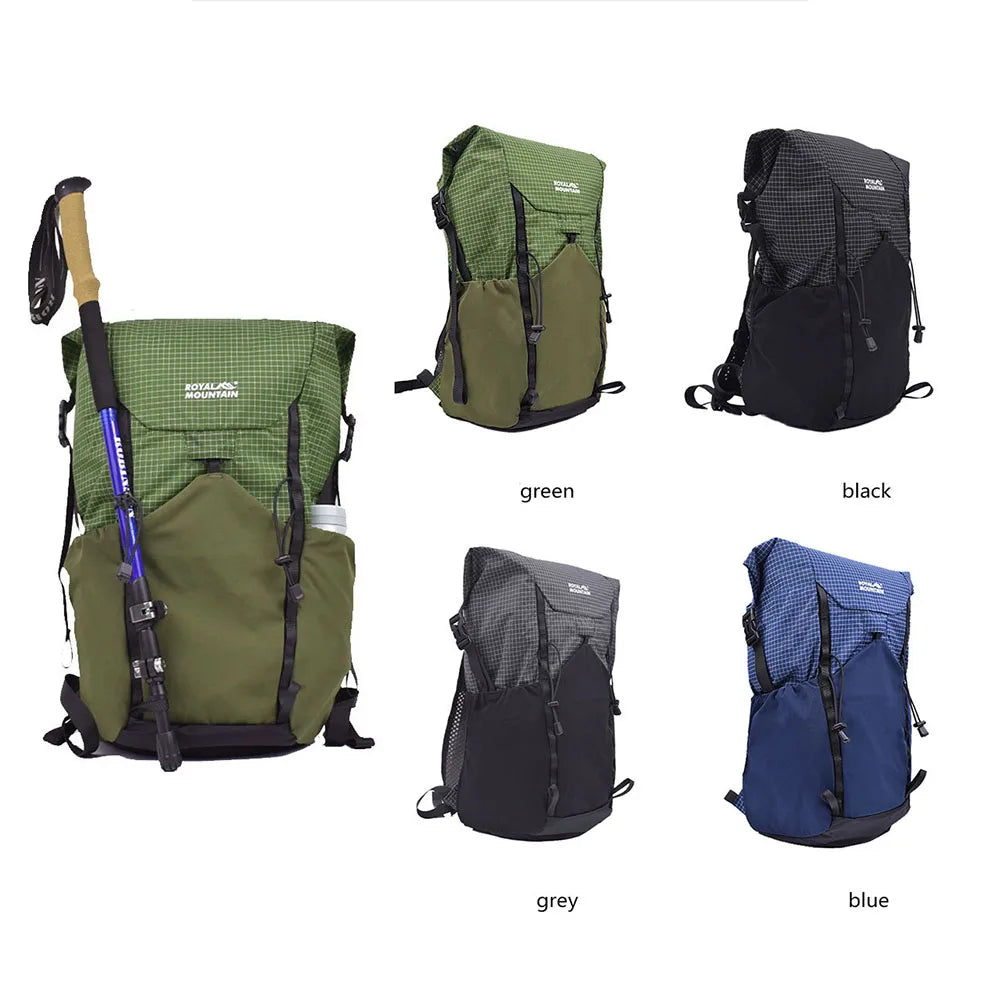 25L Ultralight Roll-Top Hiking Backpack UHMWPE X-Pac Anti-Slash Foldable Daypack 450g