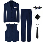 Suits for Boys Kids Wedding Easter Church Tuxedo Teenager School Performance Piano Outfit Set Children Birthday Formal Clothes