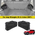Rear Trunk Side Storage Bag For Jeep Wrangler JK 2007-2017 JL 2018-2025 Trunk Cargo Tool Organizer Luggage Bag Interior Access