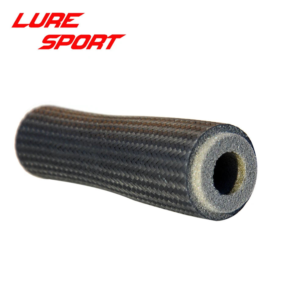 Proton 2pcs  Carbon Fiber Weaving 71mm 76mm 84mm handle Grip for Reel Seat Rod Building component Rod Repair DIY blank