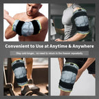 Knee Ice Pack Wrap for Injuries Self-absorbing Water Knee Pads Ice Pack Physiotherapy Hot Compresses Heated Knee Pads Sports Pad