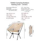 TARKA Foldable Camping Chairs Set Lightweight folding Chair Ultralight  Backpacking Moon Chairs for Garden Picnic Beach Fishing