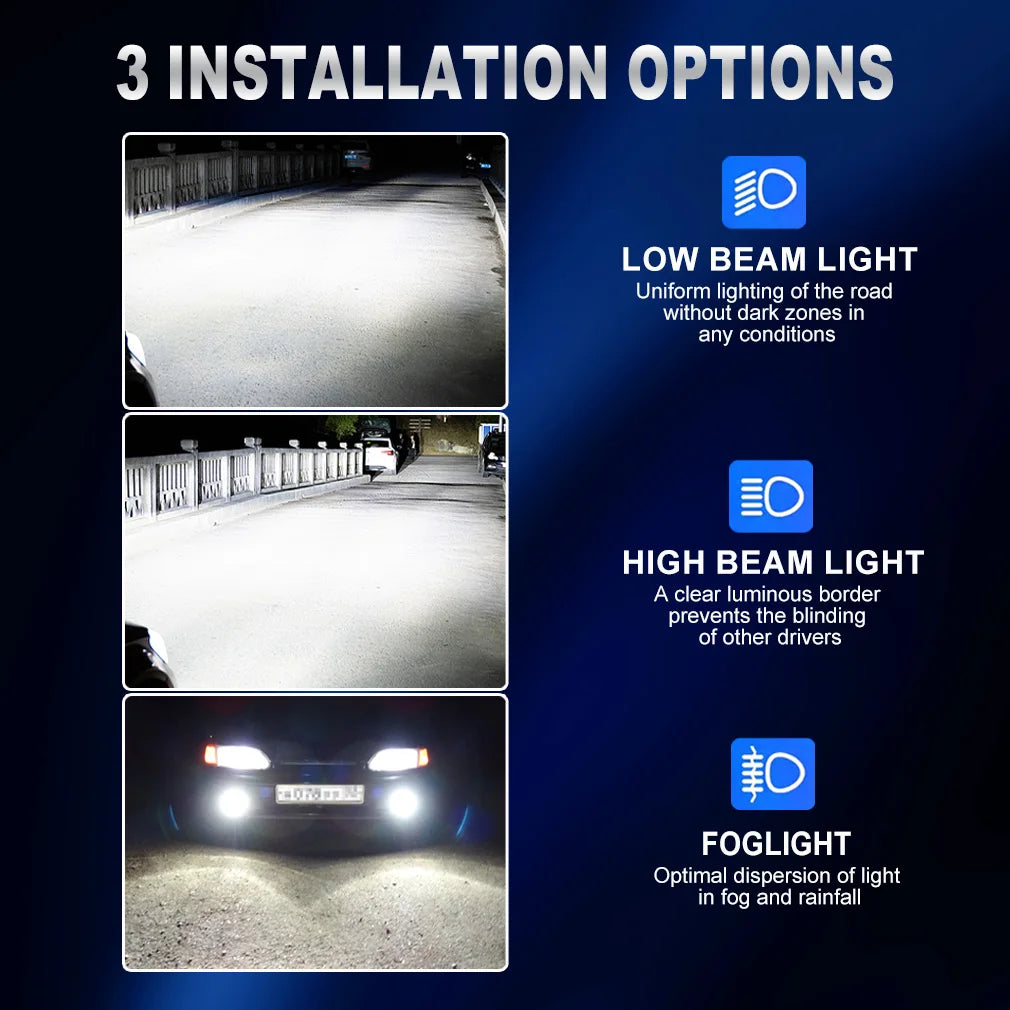 XSTORM H1 LED Car Headlight Bulbs 75W Mini Canbus Led for Car Headlamp Fanless Light Auto Diode Fog Lamps 6500K White