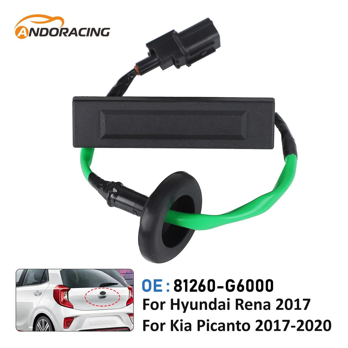 81260-G6000 81260-G6010 Trunk Door Switch Handle For Kia Morning Picanto ACCENT VERNA 2017-2023 Tailgate Trunk Lock Button 1PC