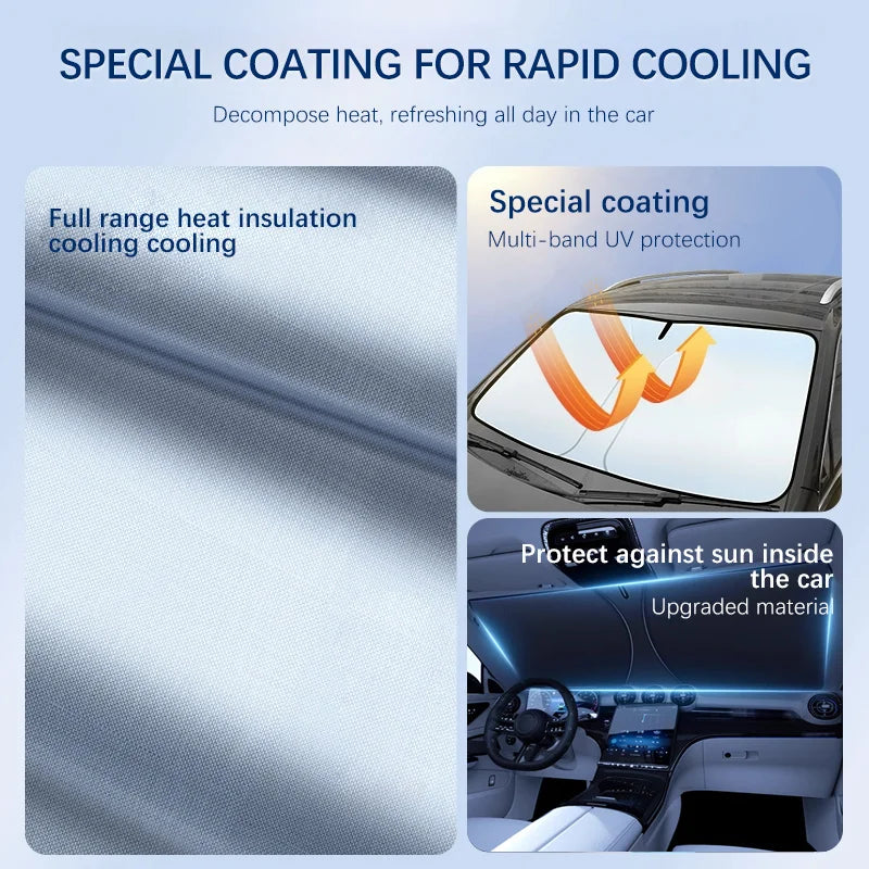 Car Windshield Sun Shade Covers for Front Window Sunscreen UV Parasol For BMW 5 Series F10 F11 F18 G31 Summer Car Accessories