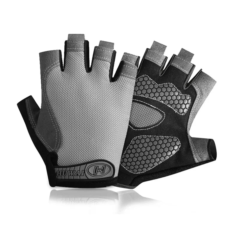 Half Finger Cycling Gloves Men Women Anti Slip Shock Breathable Summer Bicycle Gloves Fingerless Sports Gym Training Bike Gloves