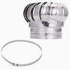 304 Stainless Steel Roof Ventilator Wind Turbines Air Vent Attic Ventilator 110mm 150mm 200mm Pipefit Roof Ventilating Fan