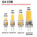 G4 led lamp lampada AC DC 12v 24V 2W 3W 5W 6W cob led light replace 360 Beam Angle Halogen Chandelier g4 led bulb 5pcs