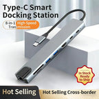 USB C HUB Type C Splitter Thunderbolt 3 Docking Station Laptop Adapter With For Macbook Air M1 iPad Pro RJ45 HDMI