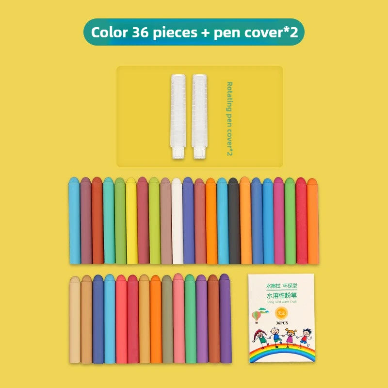 48/6 PCS Dust Free Solid Non-toxic Water Chalk Whiteboard Blackboard Drawing Pens Colorful Chalk Markers Office School Supplies