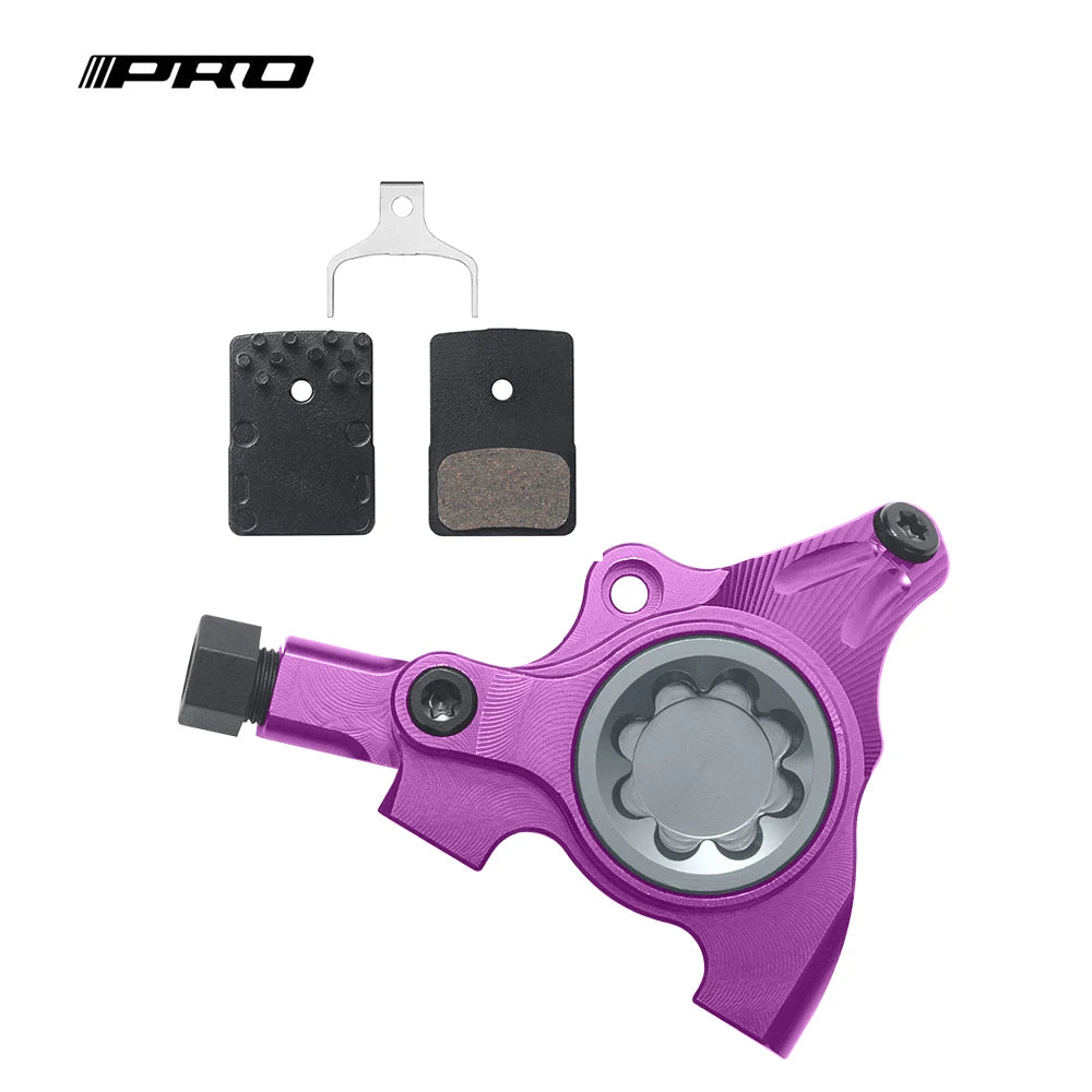 IIPRO Flat Mount Hydraulic Brake Caliper 2-Piston | Road/MTB Flat Bar Bike Upgrade Kit | Multi-Color