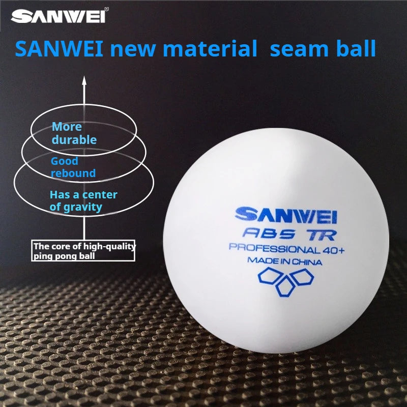 SANWEI TR/RS/3S 3 Star Table Tennis Balls 40+ ABS New Material Seamed Durable Professional Ping Pong Balls Training 50/100pcs