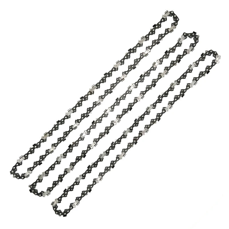 Chainsaw Blades 3 Pieces Saw Chains Semi Chisel for 3/8" Pitch 1.3mm Gauge 44 45 50 52 55 56 57 59 Drive Links Are Available