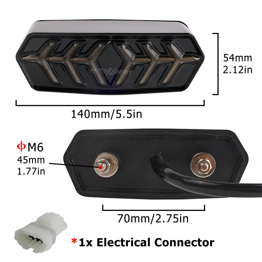 Smoked LED Tail Brake Light Integrated Sequential Turn Signal For Honda GROM MSX125 CB650F CB650F CTXN700 Motorcycle Accessories