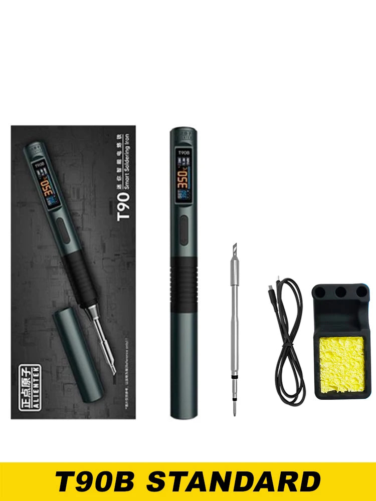 ALIENTEK T90 Smart Soldering Iron 140W Portable Digital Display Automatic Sleep PCB Precision Soldering Iron Repair Tool Kit