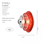 Italian Bauhaus LED Wall Lamps Living Room Bedroom Bedside Lamp Medieval Round Flying Saucer Wall Lights Bar Atmosphere Decor