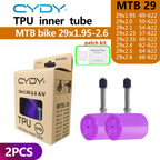 CYDY TPU MTB Bike Inner Tube Camera 29 26 27.5 29x1.95-2.6 Inch Mountain Bicycle Tire Schrader Valve AV pneu 29er Cycling Tube