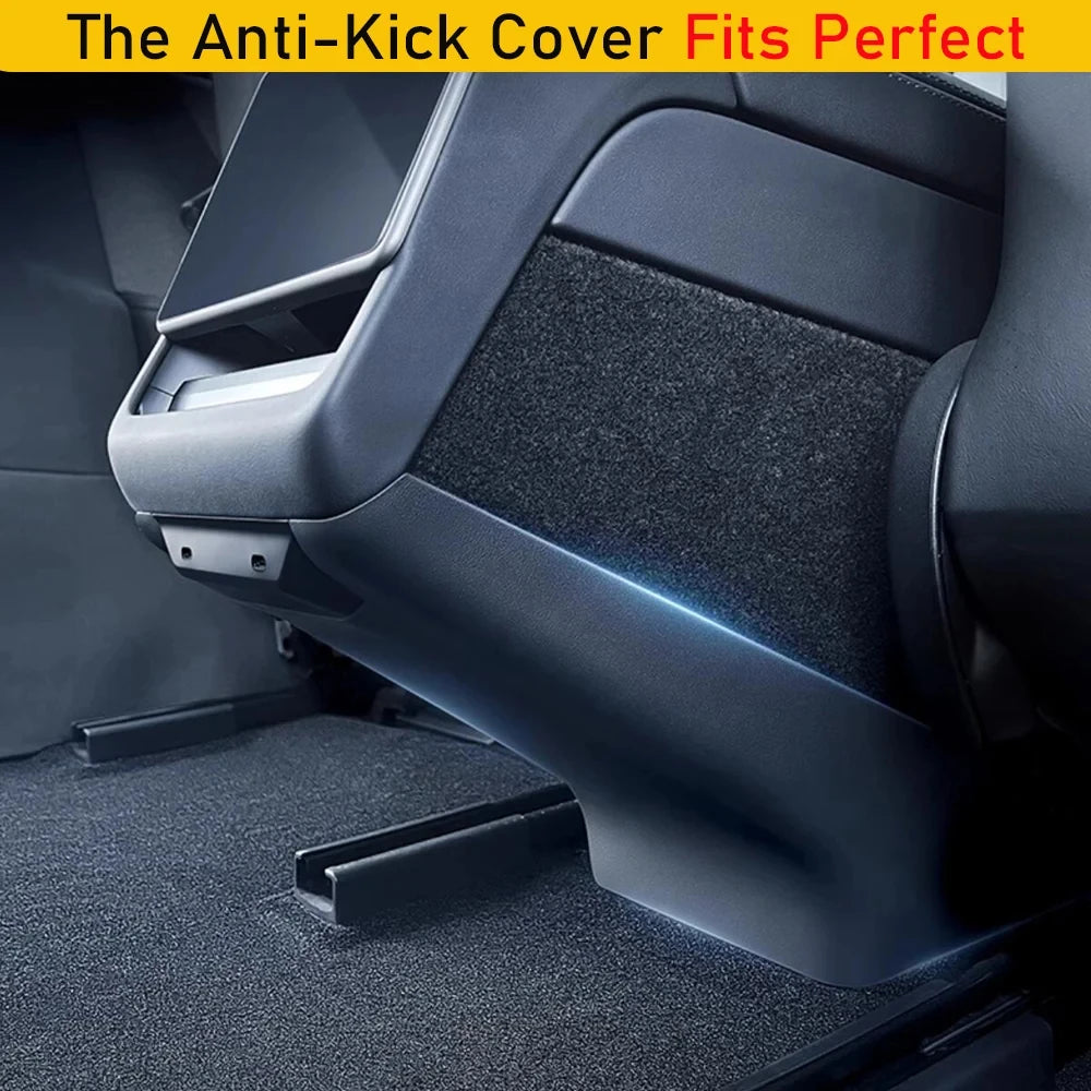 Rear Anti Kick Cover Protector Trim for Tesla Model Y Juniper Model 2025 2026 Air Condition Vent Outlet Kick Pad Mat Accessorie