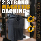 Magnetic Gym Bag Large Capacity Magnetic Carrier Bag With Phone Pocket Portable Gym Water Bottle Pouch Gym Accessories Organizer