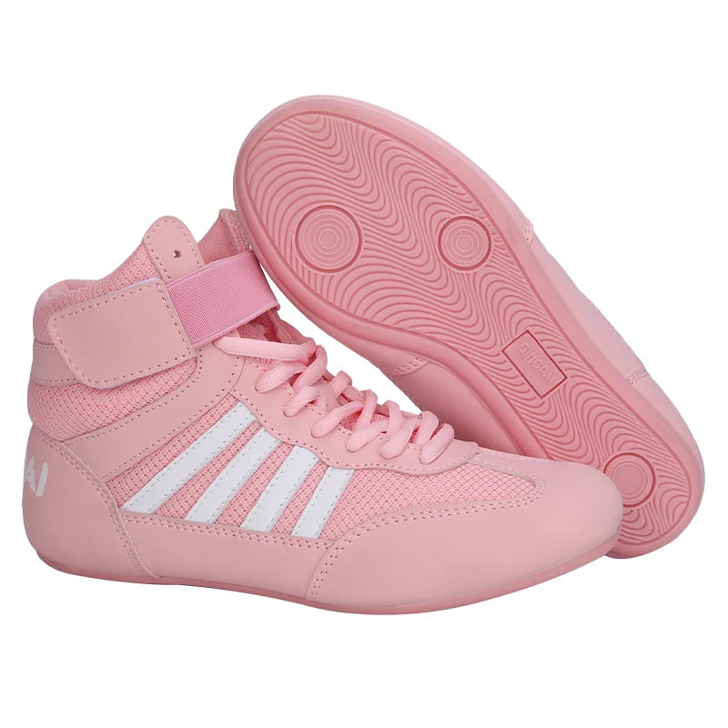 GINGPAI Training Wrestling Shoes Men female Fitness Boxing Shoes Mesh Breathable Boxing Shoes Men High Quality Wrestling Shoes