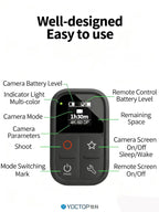 YOCTOP is suitable for Insta360 sports cameras X3, X4, X5, GO 3S, Ace Pro2 Bluetooth remote control waterproof accessories