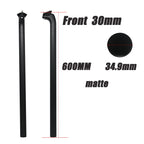 3K Carbon Bike Seatpost 31.8/33.9/34.9mm 550/600/650mm Matte, Front/Back