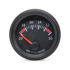 52MM Gauge 12V Water Temp Oil Temp Gauge Oil Press Fuel Volts Gauge Air Fuel Ratio Boost Exhaust Temp Meter Black Face Gauge
