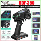 DUMBORC DDF-350 10CH Remote Controller 2.4G 10Channel Transmitter P6F P6DC Gyro Receiver for Drift Car Tank Boat Robot Toy Wltoy