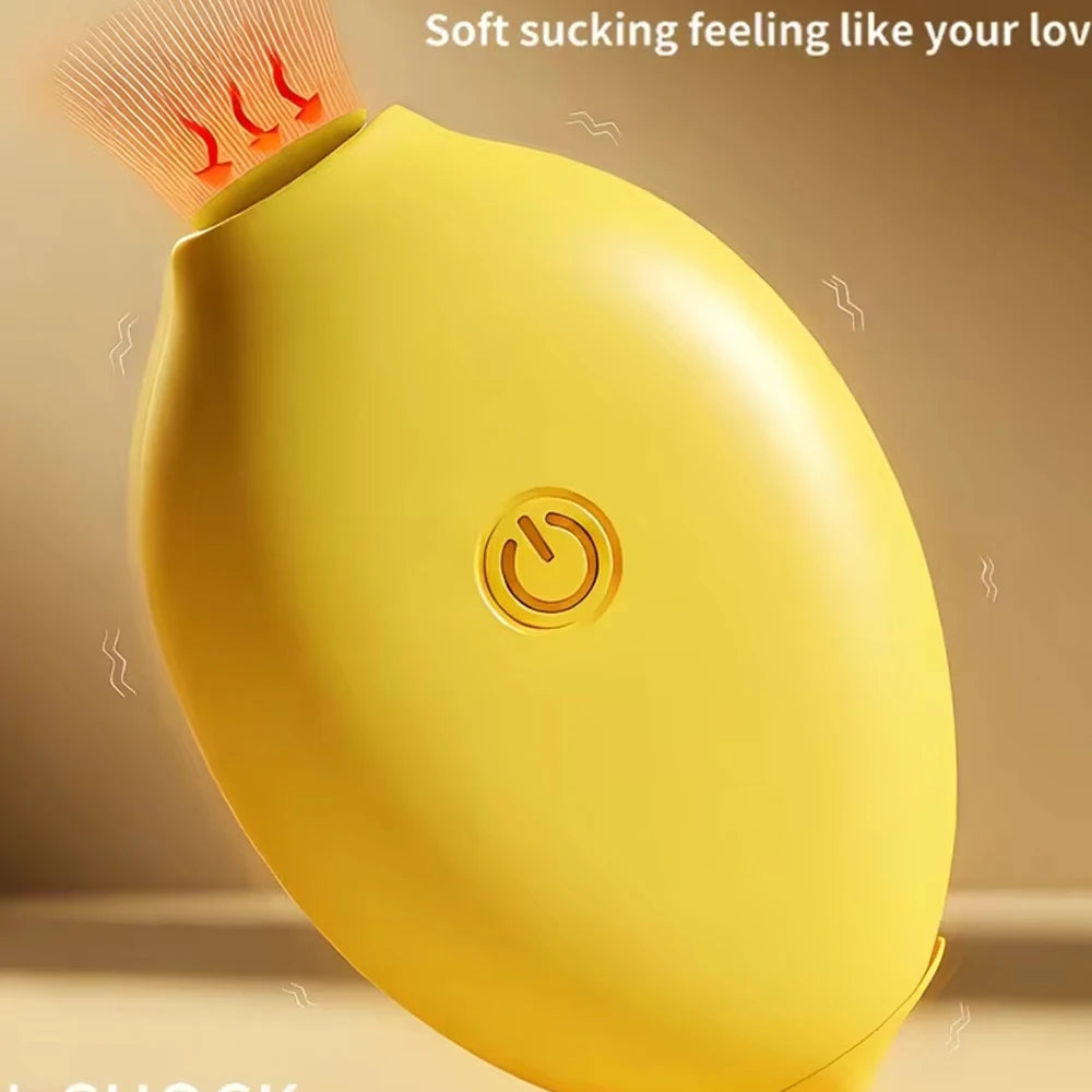Lemon Vibrator Sucking Vibrator Clitoral Stimulator with 10 Strong Sucking Modes Silicone Clitoral Sucker Womens Couples Sex Toy