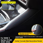 For BMW 3 Series i3 G20 2020-2026 The stitching and sponge interior accessories on both sides of the central control gear panel