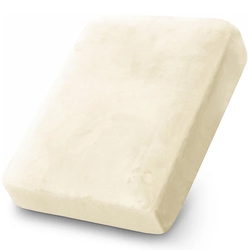 Velvet Sofa Cushion Cover Stretch Plush Seat Slipcover, Beige/Beige Gray, S-XL, 1pc