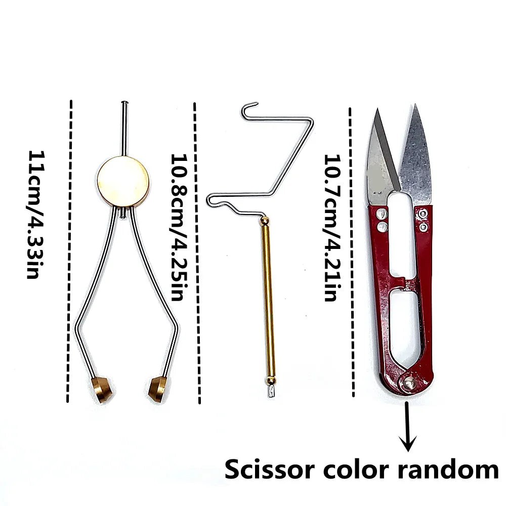 360 Degree Rotatable Fly Tying Tool, Fly Bait Making Fly Tying Vise And angle converter For Making Trout Salmon Fishing Lure