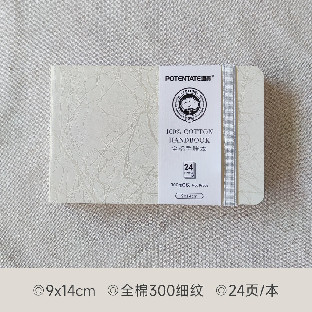 POTENTATE Watercolor 100% Cotton Paper Pad 24 Sheets10x10cm/9x14cm/13x19cm Artists Beginners Watercolor Sketchbook Drawing Paper