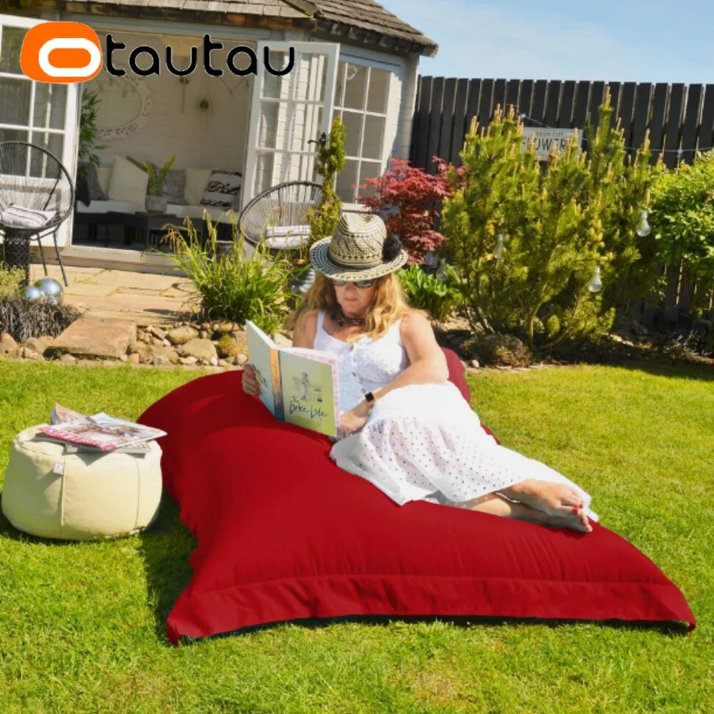 OTAUTAU Outdoor Bean Bag Pillowsac Cover Beach Swim Pool Floats Lounger Bed DD034【No Filler!Need To Buy Filler By Yourself !】