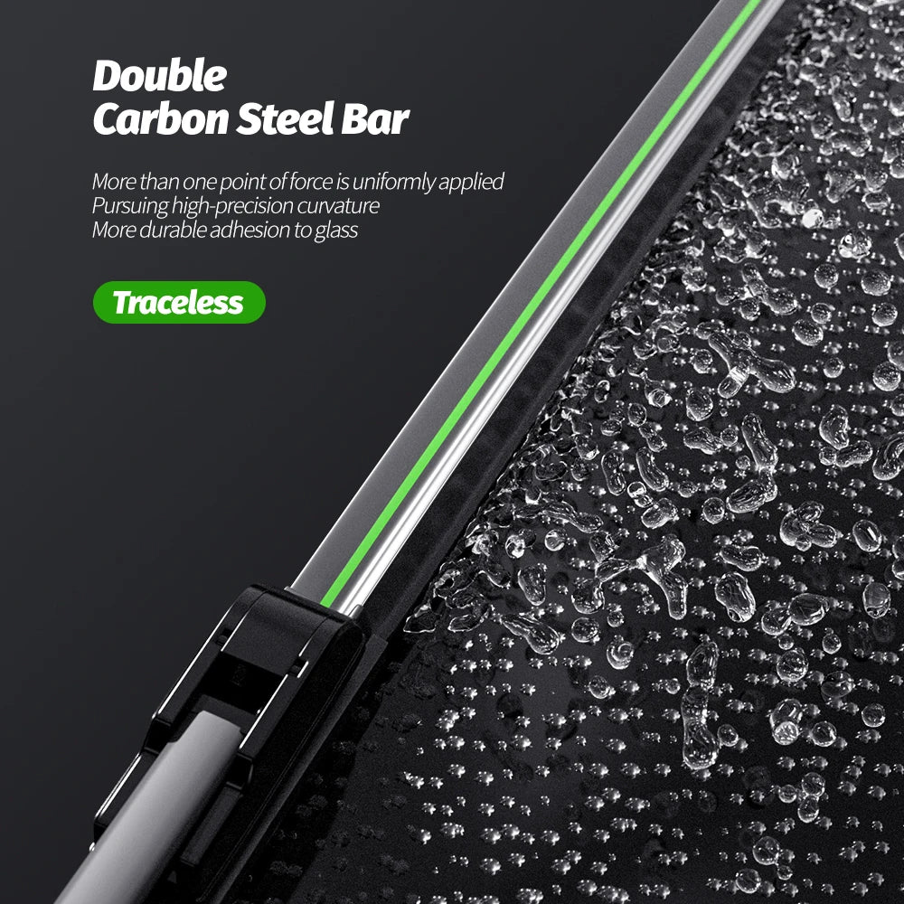 Front wiper blades set 26in + 21in for Peugeot Boxer/Fiat Ducato 2006-2013 LHD, black