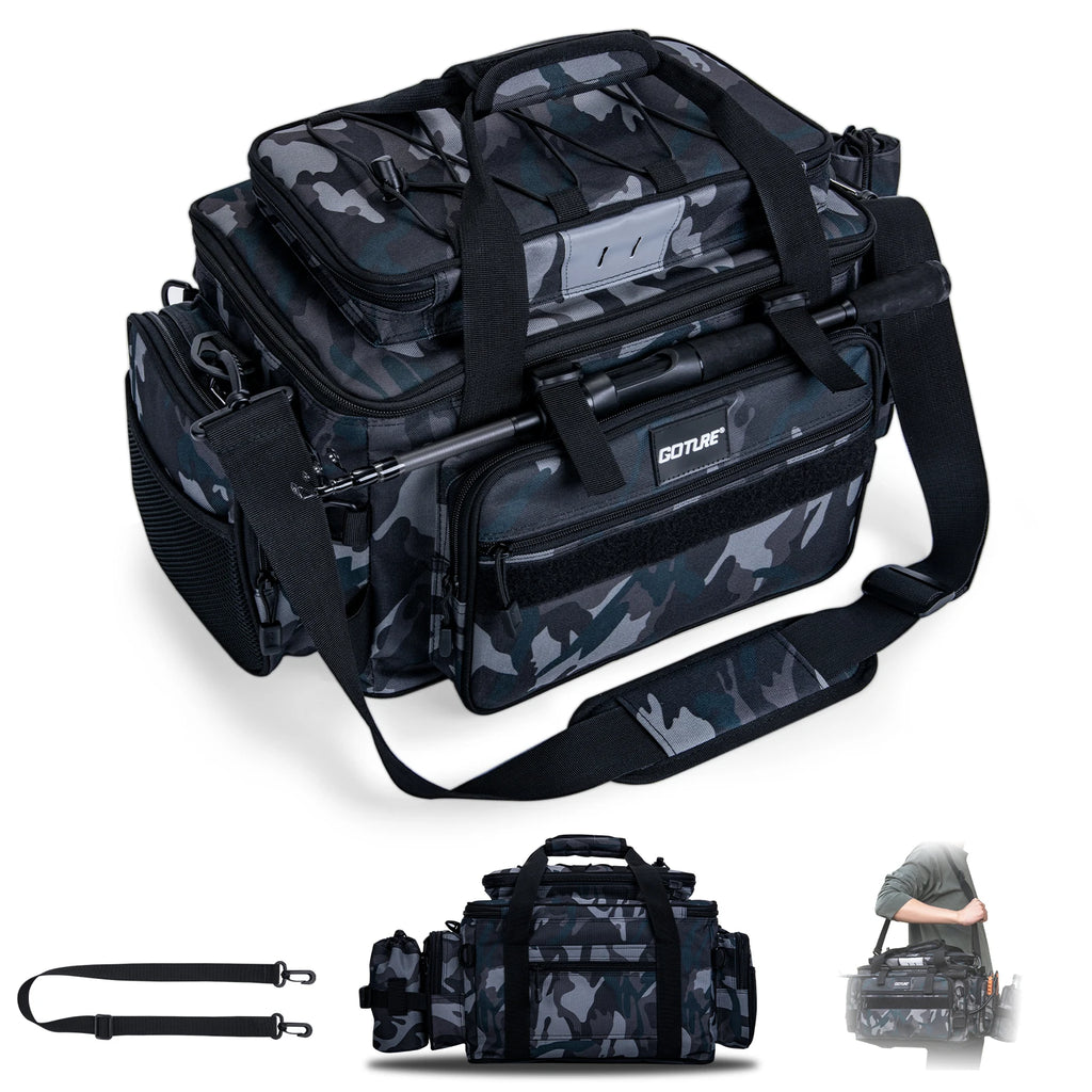 Goture 53*30*29 Outdoor Waterproof Fishing Bag Cycling Sports Storage Shoulder Bag Large Capacity Hunting Tactical Soft Bag