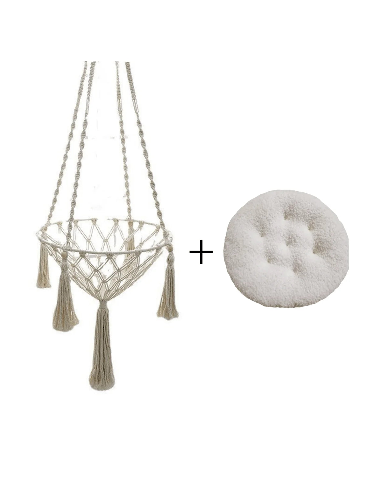 Winter Pet Hammock Cat Swing Hand Woven Cotton Rope Cats Hanging Basket  Kitten Hanging String Den Indoor Pend Nest Pet Supplies