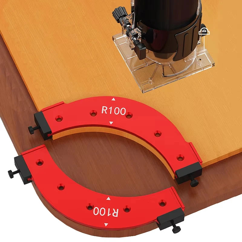 5Pcs Radius Corner Jigs for Wood Working, Woodworking Round Corner Radius Templates, Radius Jig Corner Radius Routing Templates