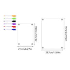 Clear Acrylic Magnetic Calendar Fridge Calendar Message Board Monthly Weekly Calendar Reusable Magnetic Dry Erase Board For Home