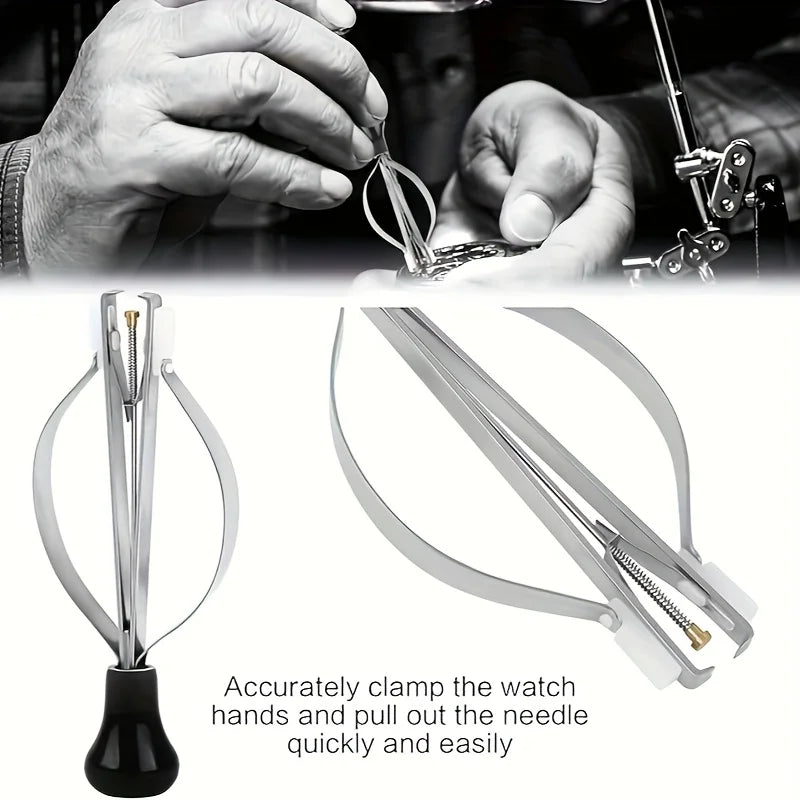 Watch Hand Needle Remover Presser Portable Wristwatch Plunger Puller Accurate Parts Watchmaker Repair Fittings Tools Red Machine