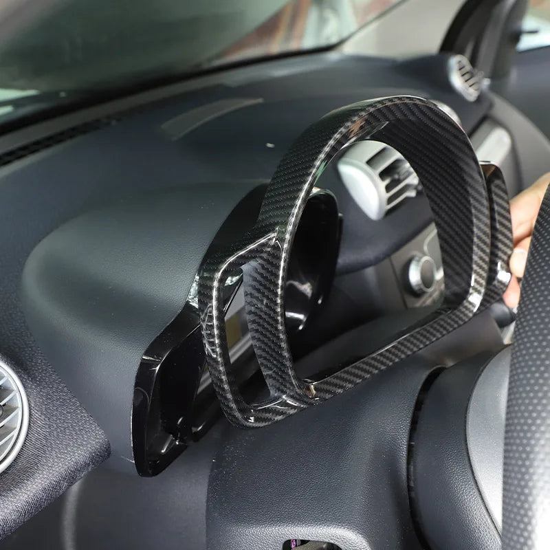 For Mercedes Benz Smart 451 Fortwo 2009-2015 Car Dashboard Display Meter Ring Speedometer Gauge Cover Trim Frame Accessories