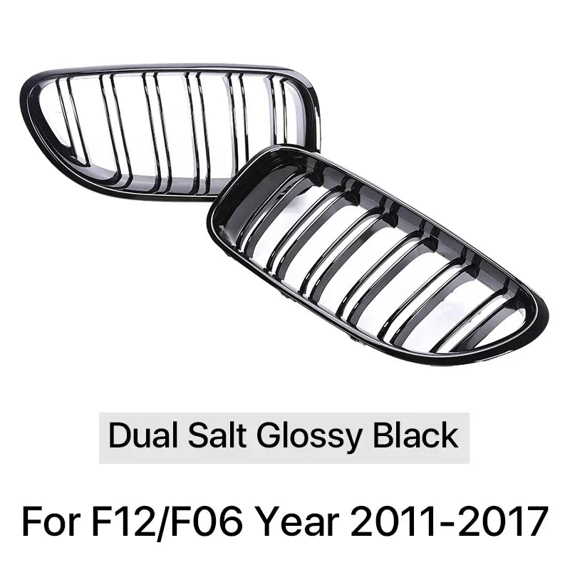 BMW 6 Series F12 F13 F06 2011-2017 Lower Grille Mesh Cover Chrome Black M6 Style