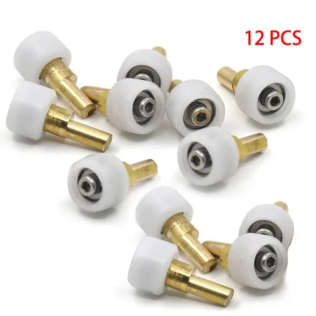 K40 CO2 Laser Engraver Carriage Wheel Roller Set Mini Rubber Rollers + Head Mount 12pcs