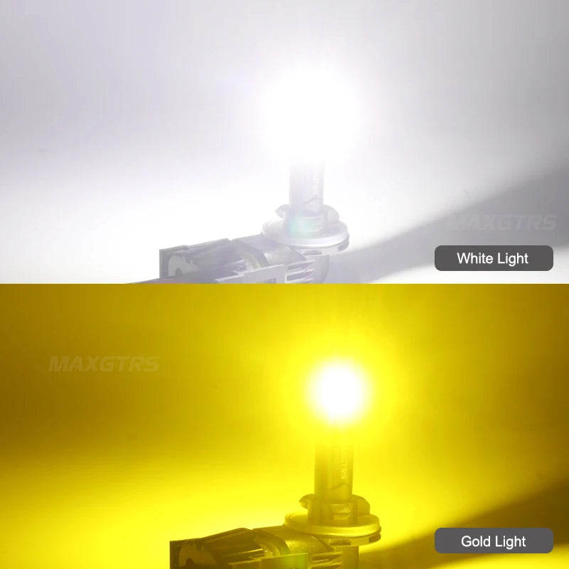 2pcs H27 880/881 LED fog light bulbs Canbus, 3000K yellow or 6500K white