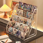 1PC Step Display Rack Desktop Multi-Tier Stand for Cards Photos Stationery Small Accessories Storage