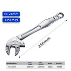 Self-Locking Spring Ratchet Wrench Motorcycle Repair Heavy-Duty Adjustable Crab Claw Wrench for Motor – Extra-Large Jaw Opening