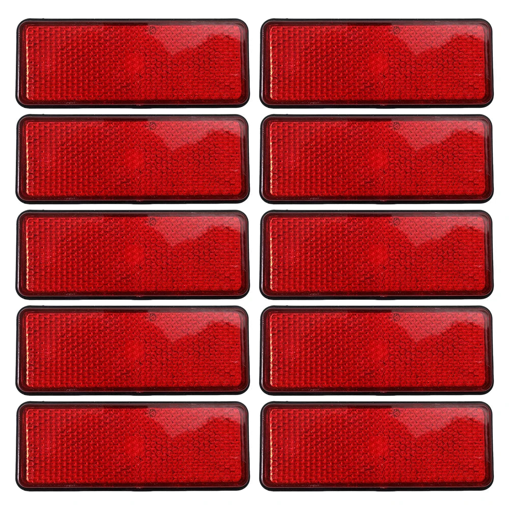 Electric Scooter Rear Reflector Night Safety Warning Plate Waterproof High Bright Universal Motorcycle Car Truck Trailer Parts