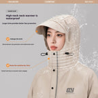Raincoat integrated full-length thickened rainstorm proof electric battery motorcycle rain proof one-piece poncho for adults