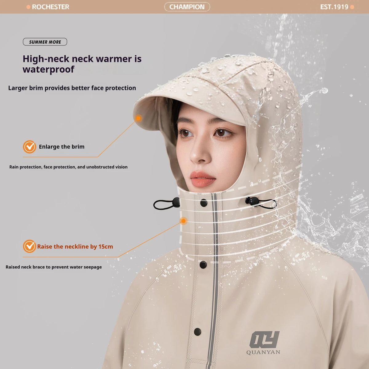 Raincoat integrated full-length thickened rainstorm proof electric battery motorcycle rain proof one-piece poncho for adults